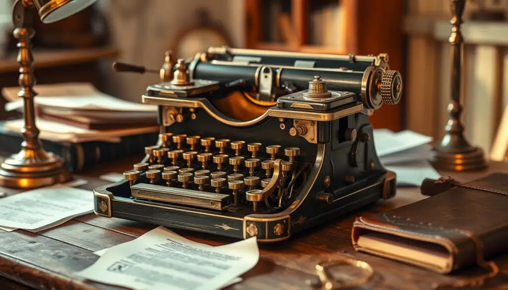 Máquina de escrever antiga Máquina de escrever antiga