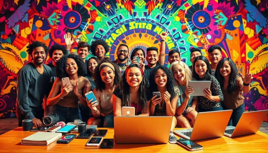 artistas brasileiros redes sociais