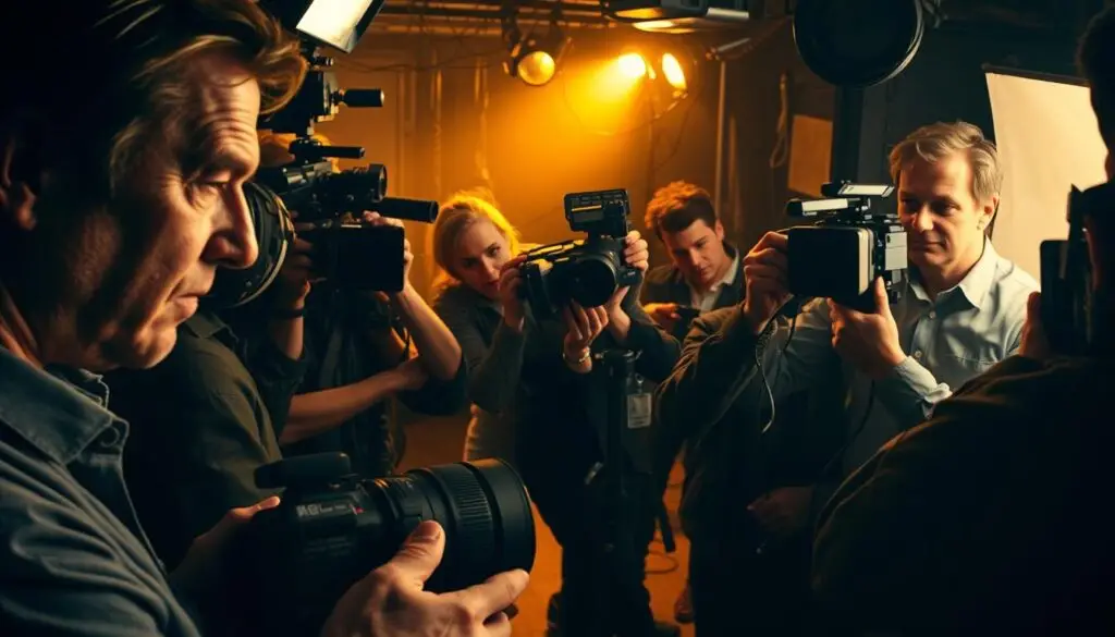 desafios em gravações de cinema e TV