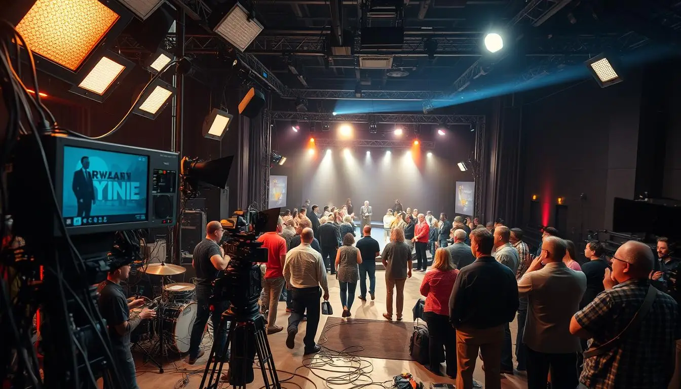 entrevistas de TV, bastidores de programas, mídia e celebridades